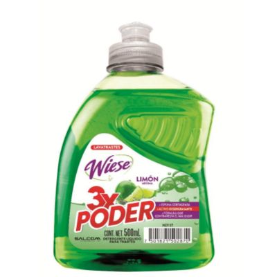 Detergente Lavatrastes WIESE Limón 500ml C/12 | Distribuidor WIESE
